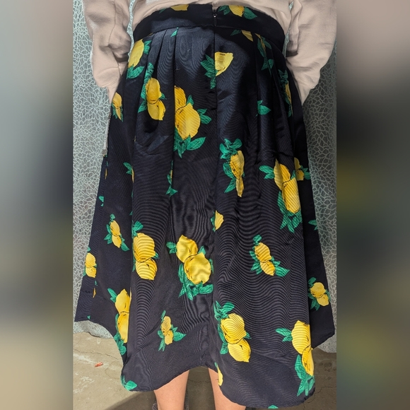 Eva Mendes Lemon Print Midi Skirt Size 18 NWT - Picture 4 of 10